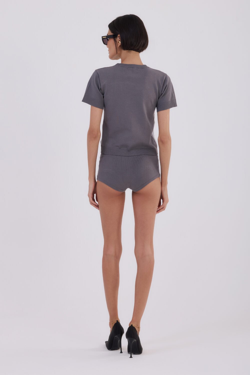 T-SHIRT TRICOT CINZA - Image 3