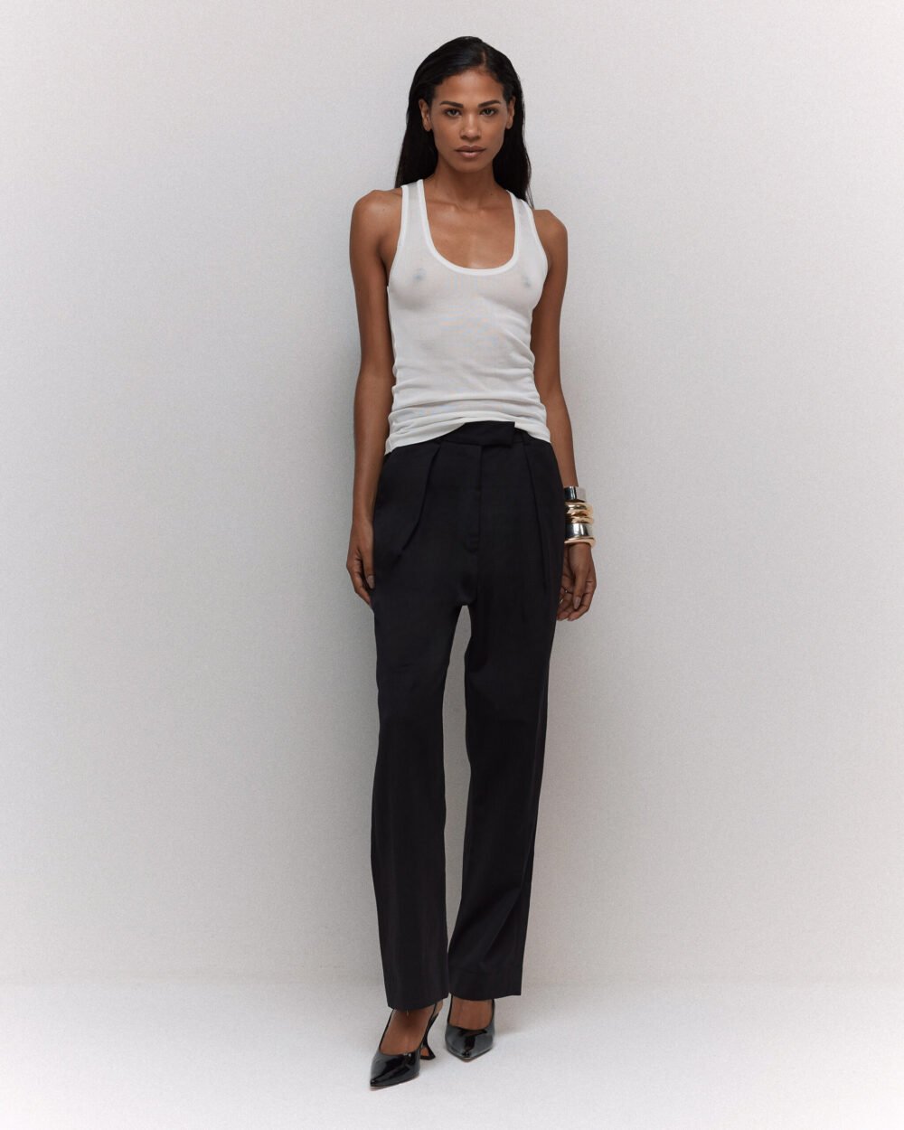 TANK TRICOT CLÁSSICA OFF-WHITE