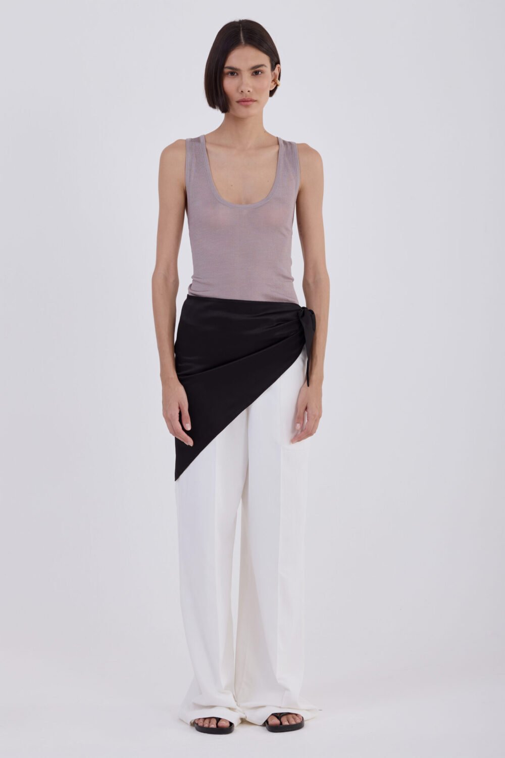 TANK TRICOT CLÁSSICA CINZA