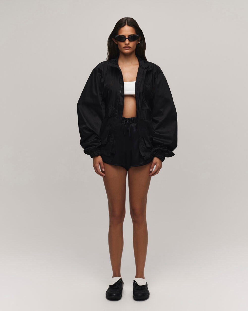 PARKA TRICOLINE PRETO