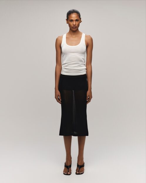 TANK TRICOT CLÁSSICA OFF-WHITE
